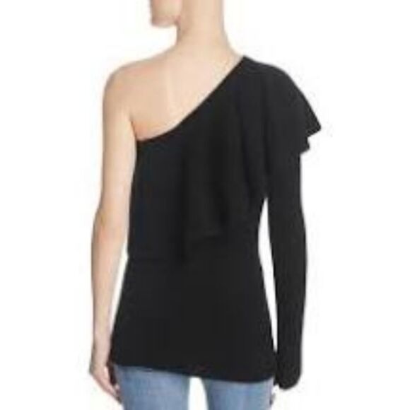 Aqua 100% Cashmere One Shoulder Sweater XS NWT - Picture 4 of 6